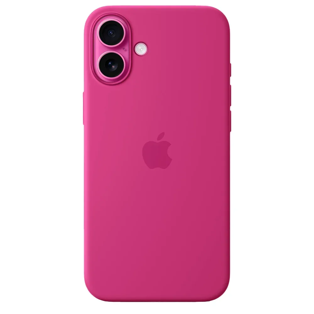 Силиконовый чехол с поддержкой MagSafe Apple Silicone Case для iPhone 16 Plus, Fuchsia (Фуксия)