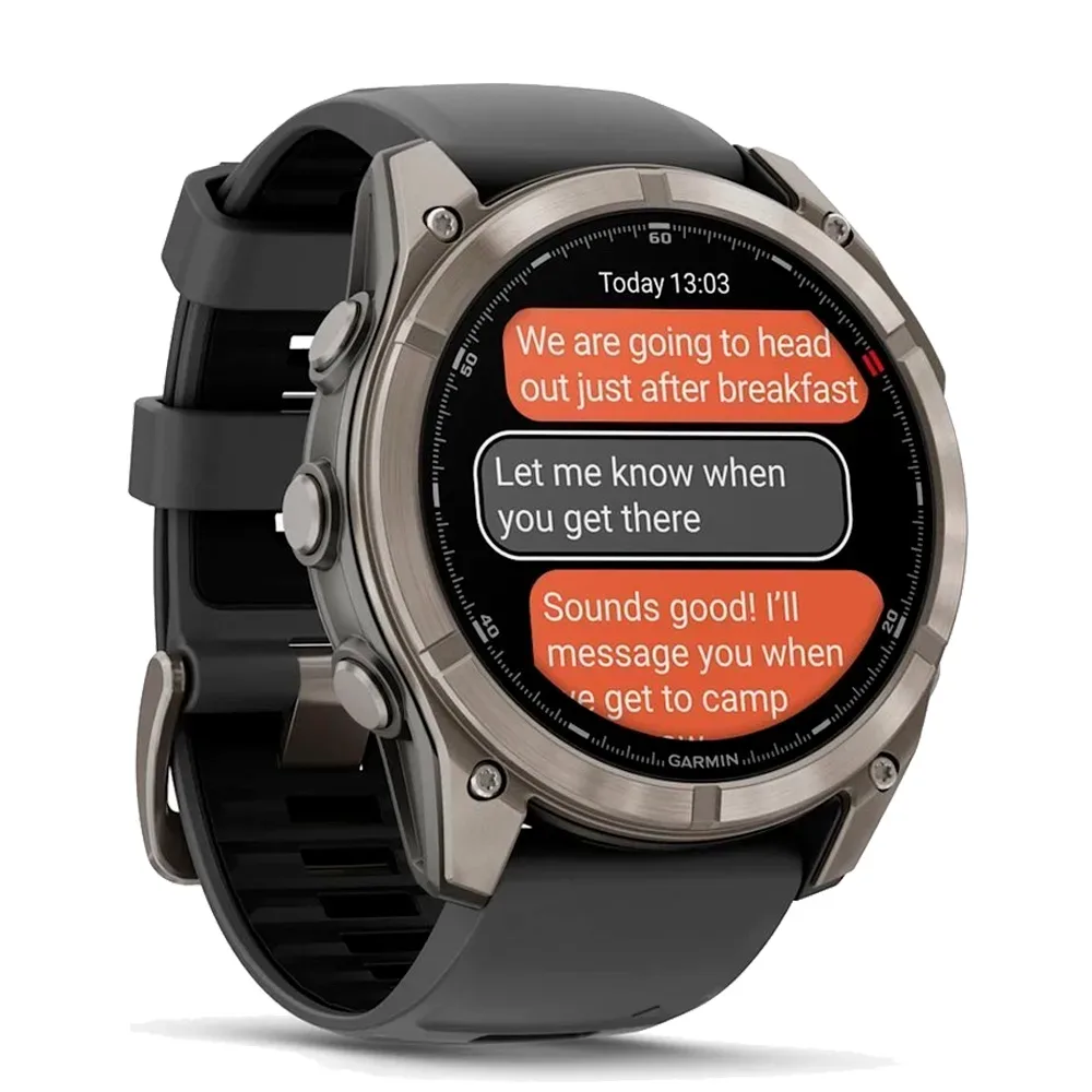Умные часы Garmin Fenix 8 Pro, 51mm, Amoled Sapphire Titanium Graphite (010-03199-11)