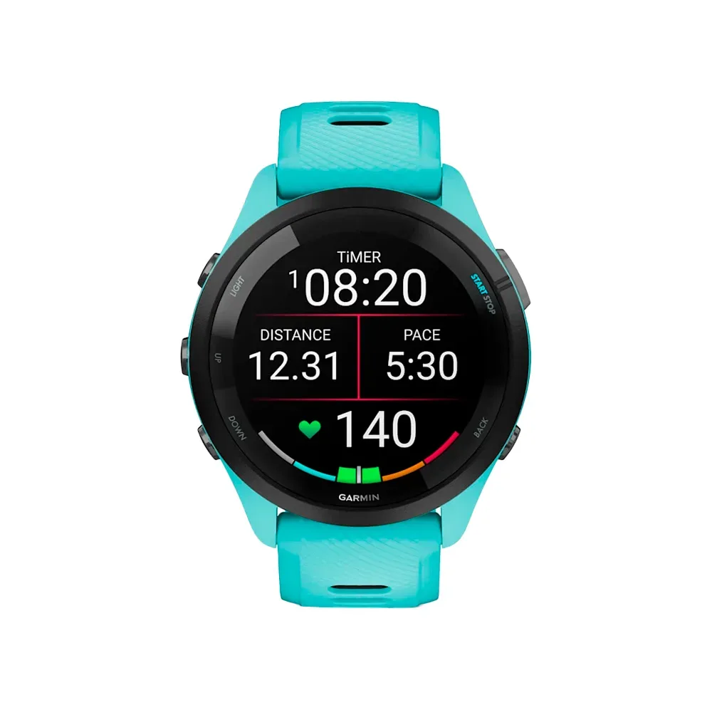 Умные часы Garmin Forerunner 265, 46mm, Music Aqua (010-02810-02)