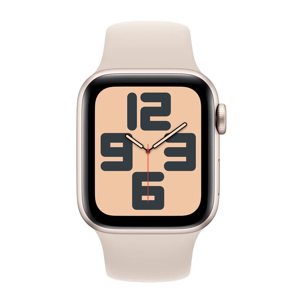 Умные часы Apple Watch SE 2 (2024) GPS, 40mm, Starlight Aluminium Case with Sport Band M/L, Starlight (Сияющая звезда)