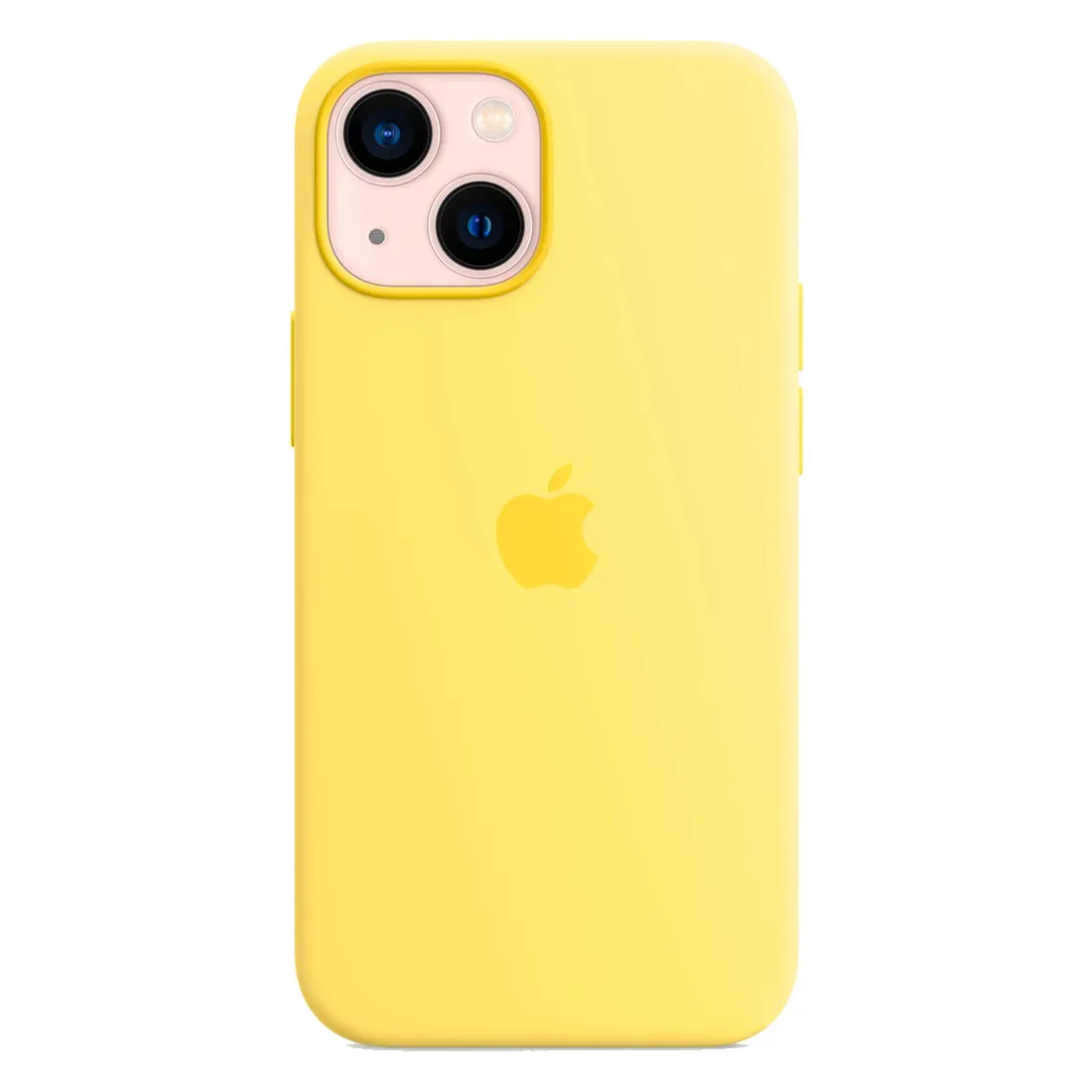 Силиконовый чехол с поддержкой MagSafe Apple Silicone Case для iPhone 13 mini, Lemon Zest (Лимонная цедра)