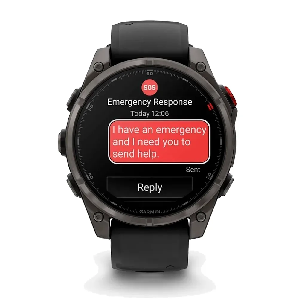 Умные часы Garmin Fenix 8 Pro, 47mm, Amoled Sapphire Titanium Carbon Gray (010-03198-01)