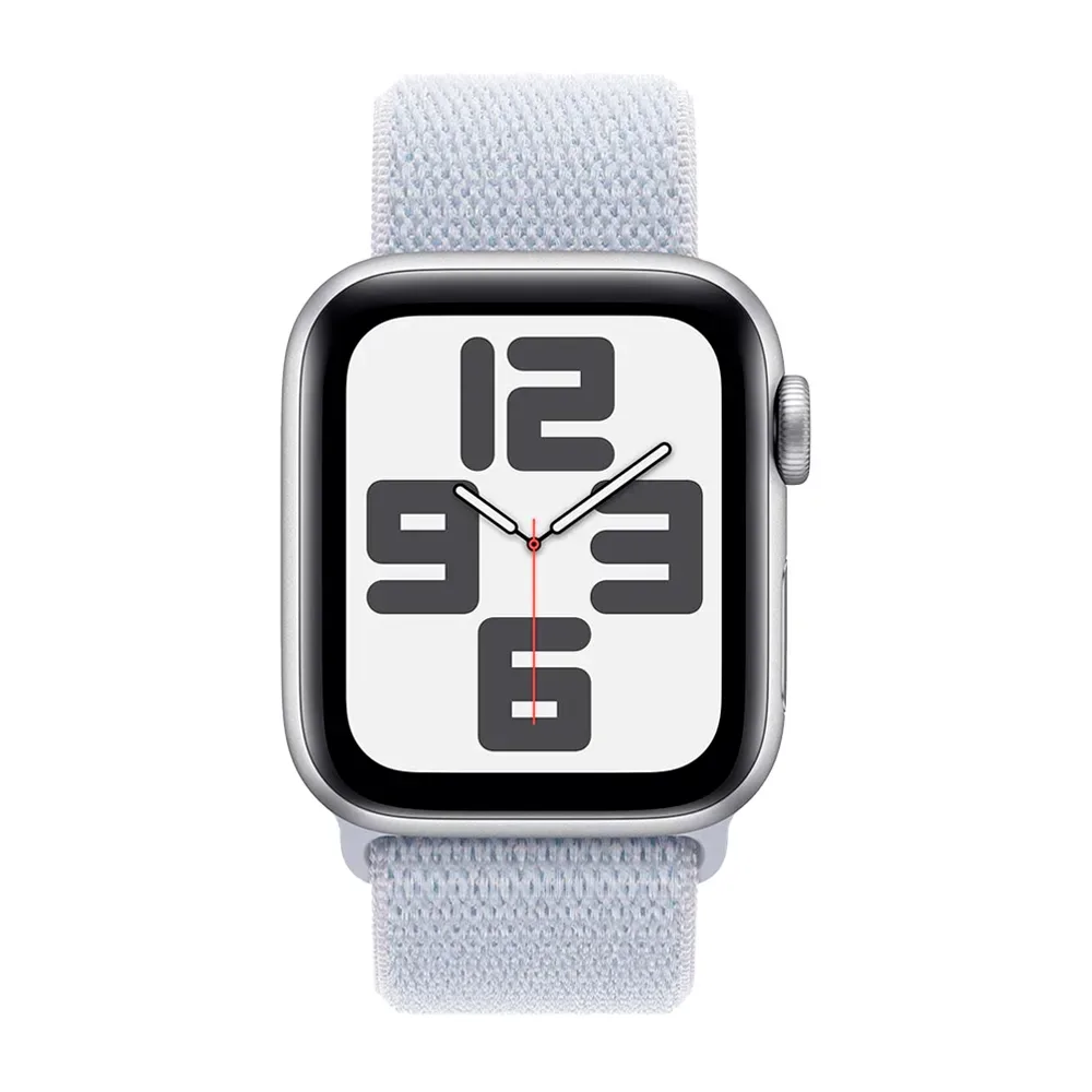Умные часы Apple Watch SE 2 (2024) GPS, 40mm, Silver Aluminium Case with Sport Loop, Blue Cloud (Серебристый)