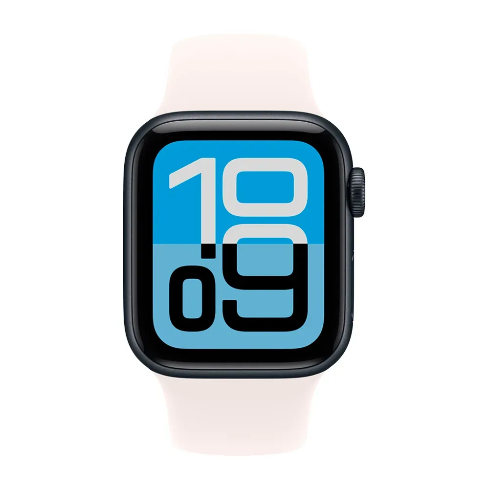 Умные часы Apple Watch SE 3 (2025) GPS, 40mm, Midnight Aluminium Case with Light Blush Sport Band, S/M