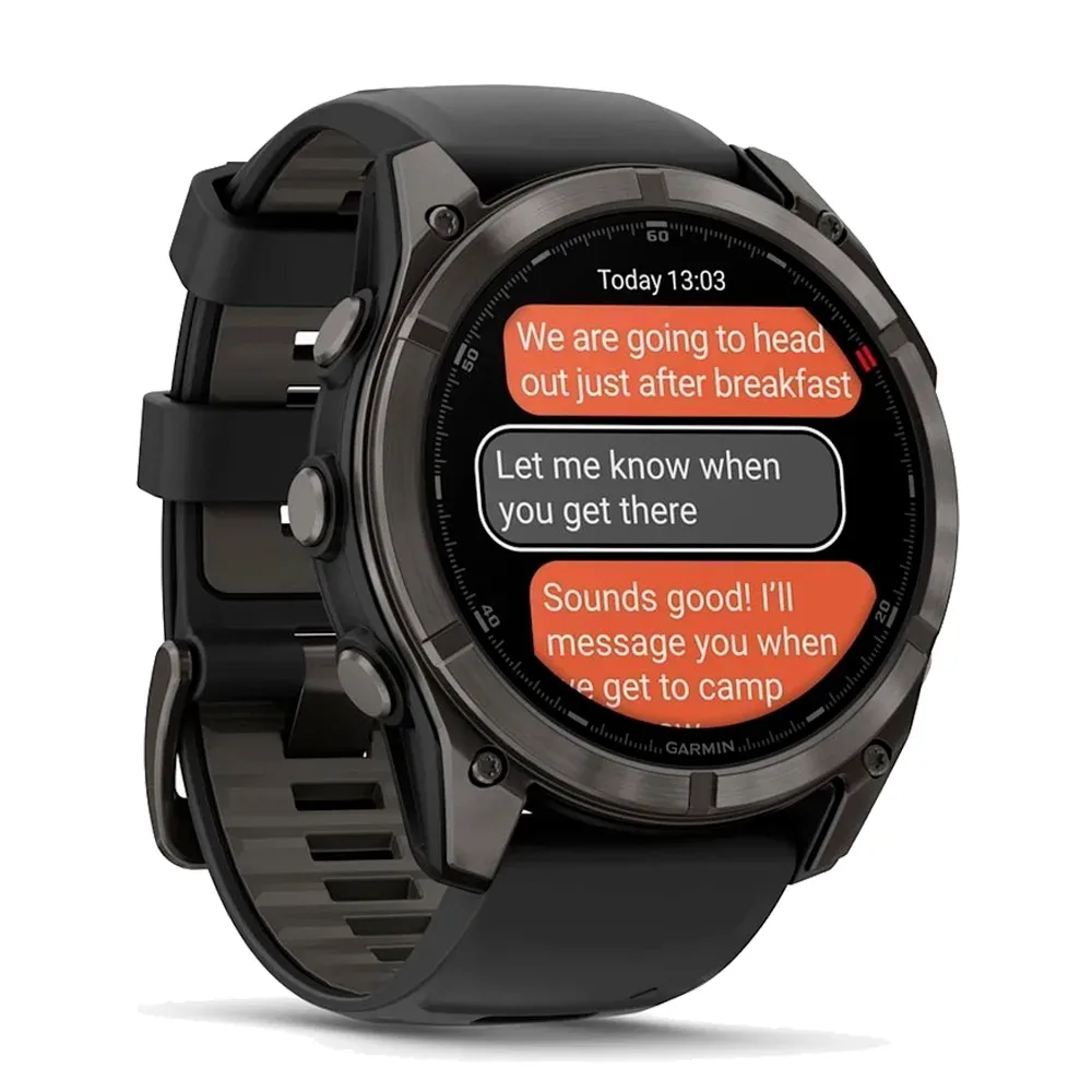 Умные часы Garmin Fenix 8 Pro, 51mm, Amoled Sapphire Titanium Carbon Gray (010-03199-01)