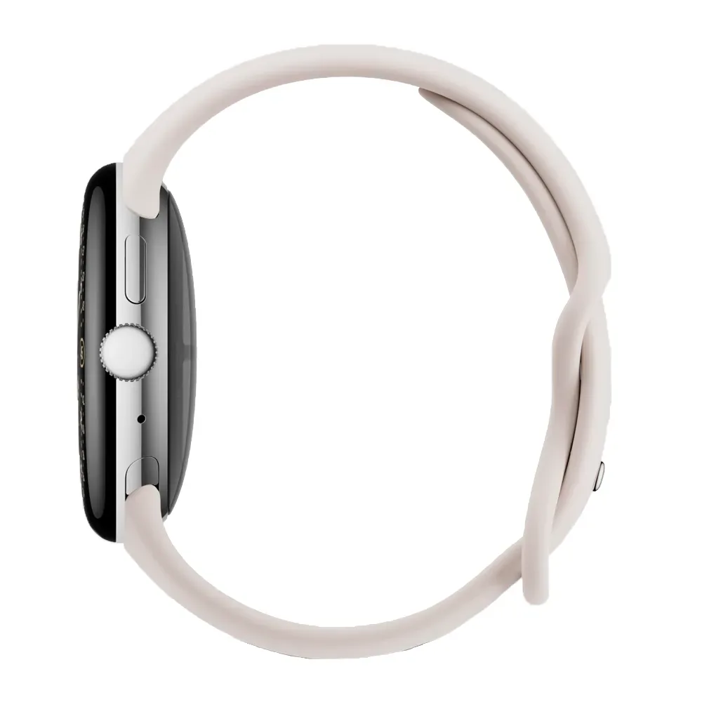 Умные часы Google Pixel Watch 4 Wi-Fi, 45mm, Polished Silver/Porcelain (Серебряный/Фарфоровый)