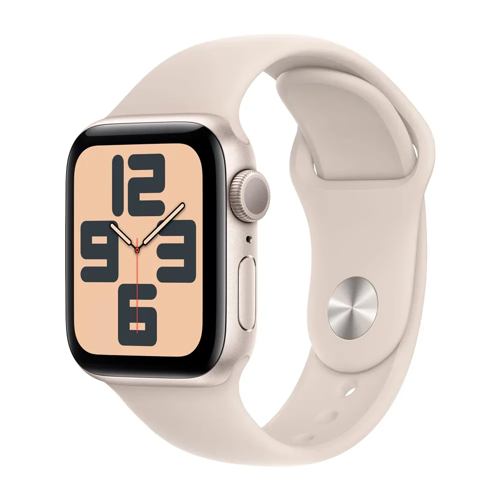 Умные часы Apple Watch SE 2 (2023) GPS, 40mm, Aluminium Case with Sport Band S/M, Starlight (Сияющая звезда)