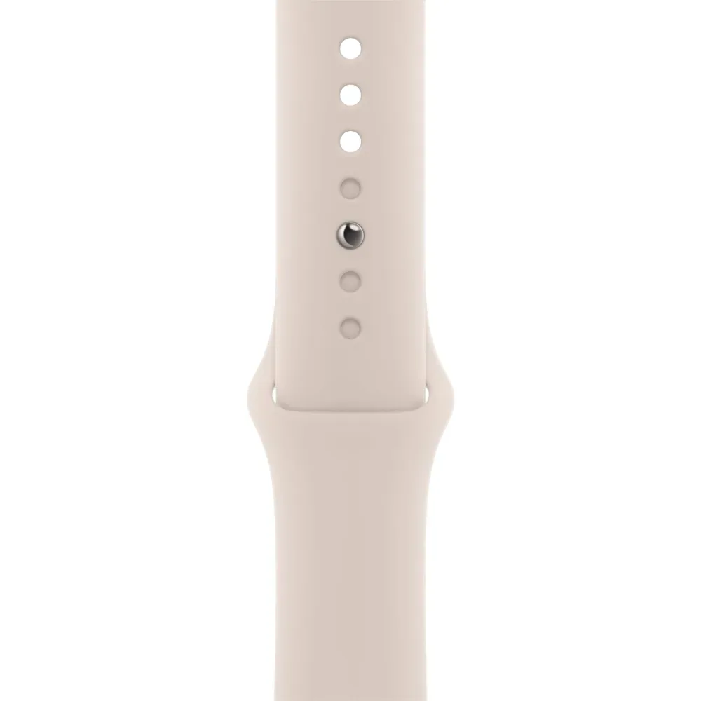Умные часы Apple Watch Series 8 GPS, 45mm, Aluminium Case with Sport Band, Starlight (Сияющая звезда)