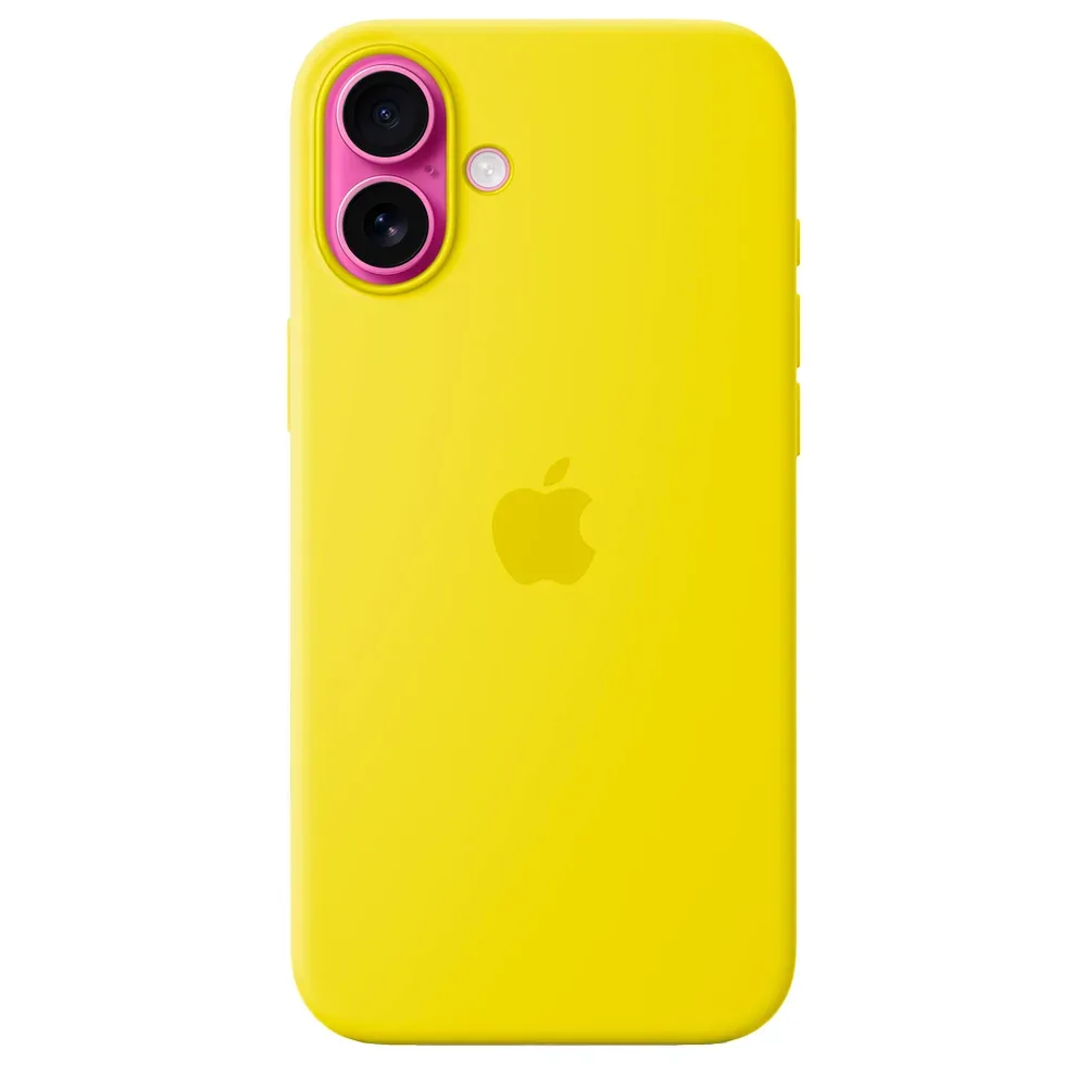 Силиконовый чехол с поддержкой MagSafe Apple Silicone Case для iPhone 16 Plus, Star Fruit (Желтый)