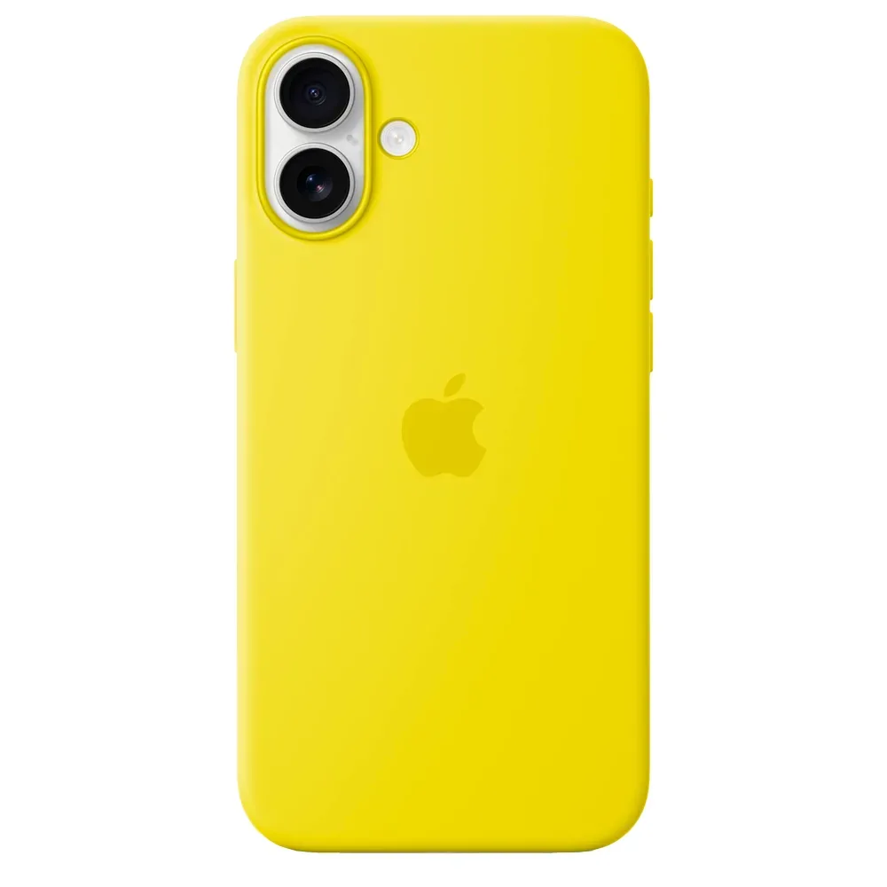 Силиконовый чехол с поддержкой MagSafe Apple Silicone Case для iPhone 16 Plus, Star Fruit (Желтый)