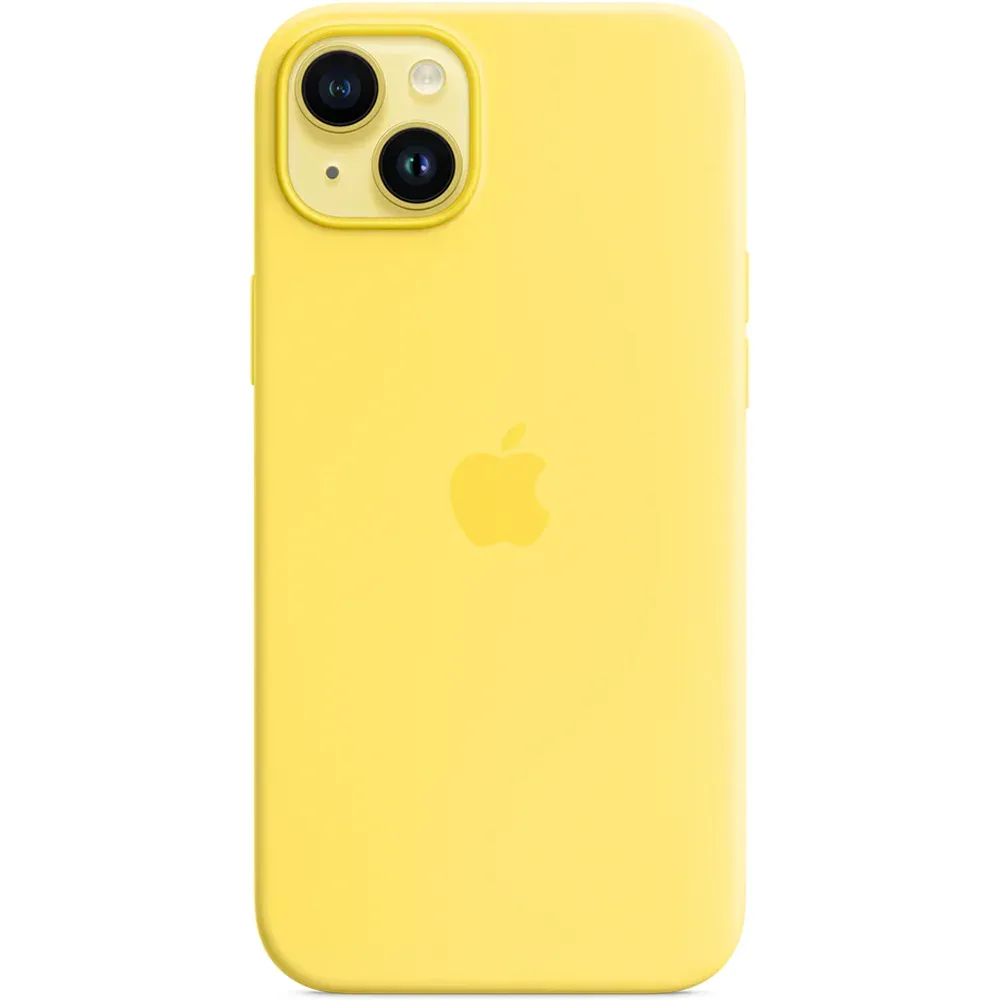 Силиконовый чехол с поддержкой MagSafe Apple Silicone Case для iPhone 14 Plus, Canary Yellow (Канареечный)