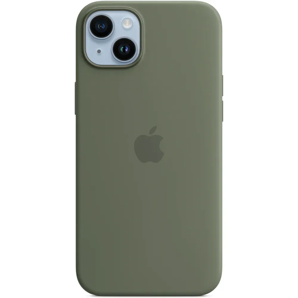 Силиконовый чехол с поддержкой MagSafe Apple Silicone Case для iPhone 14 Plus, Olive (Оливковый)