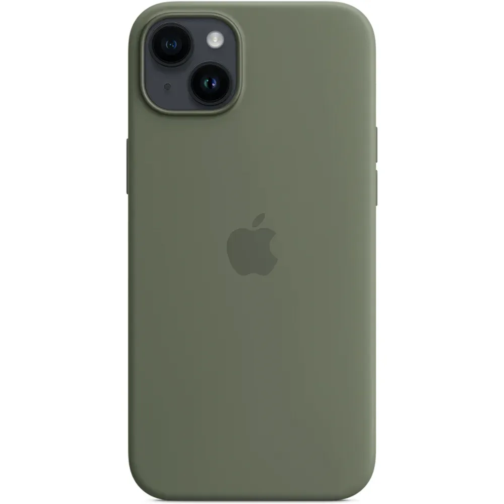 Силиконовый чехол с поддержкой MagSafe Apple Silicone Case для iPhone 14 Plus, Olive (Оливковый)