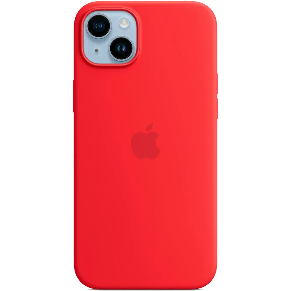 Силиконовый чехол с поддержкой MagSafe Apple Silicone Case для iPhone 14 Plus, Red (Красный)