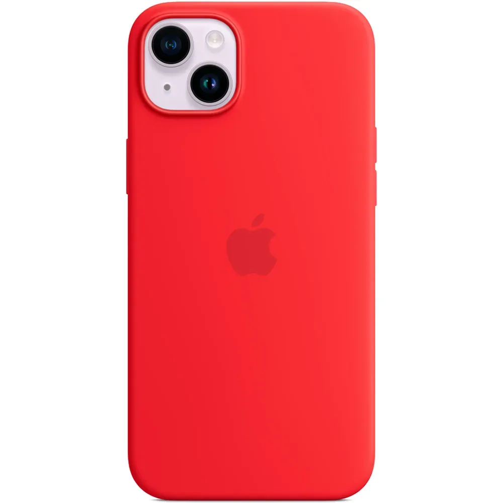 Силиконовый чехол с поддержкой MagSafe Apple Silicone Case для iPhone 14 Plus, Red (Красный)