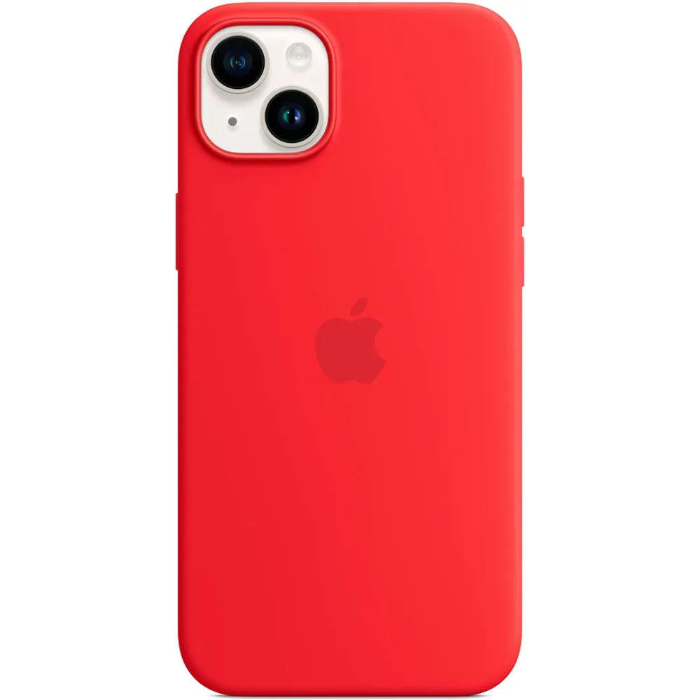 Силиконовый чехол с поддержкой MagSafe Apple Silicone Case для iPhone 14 Plus, Red (Красный)