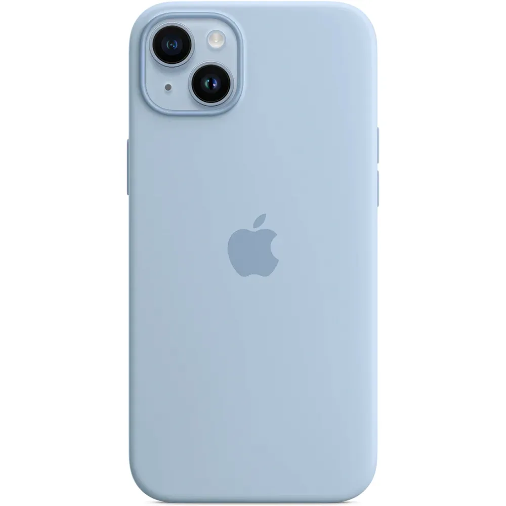 Силиконовый чехол с поддержкой MagSafe Apple Silicone Case для iPhone 14 Plus, Sky (Чистое небо)