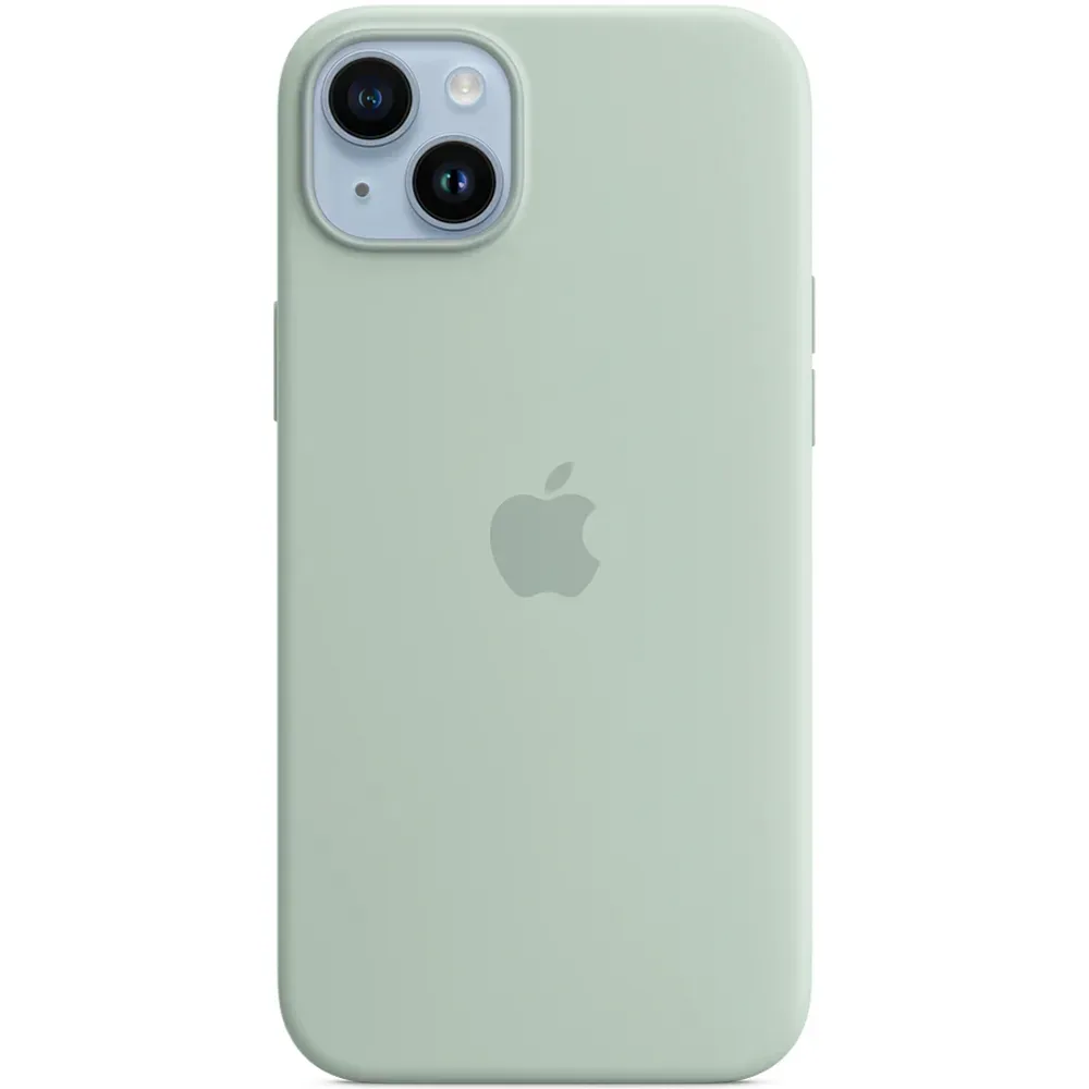 Силиконовый чехол с поддержкой MagSafe Apple Silicone Case для iPhone 14 Plus, Succulent (Агава)