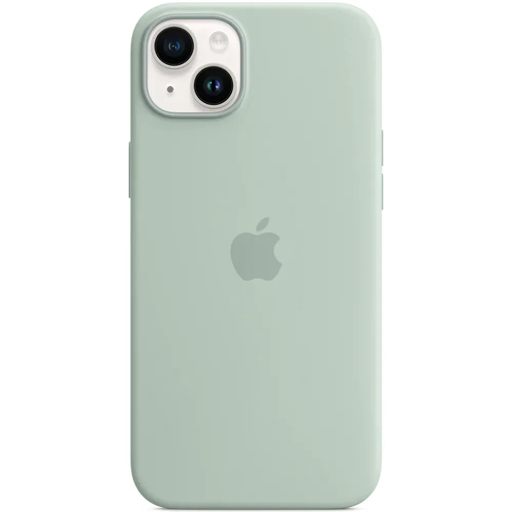 Силиконовый чехол с поддержкой MagSafe Apple Silicone Case для iPhone 14 Plus, Succulent (Агава)
