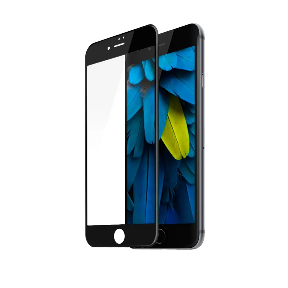 Защитное стекло 3D для Apple iPhone 7 Plus / 8 Plus, черная рамка