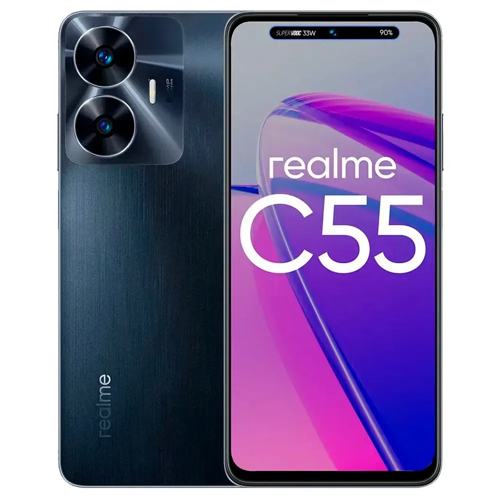 Смартфон Realme C55 8/256GB, Rainy Night (Черный)