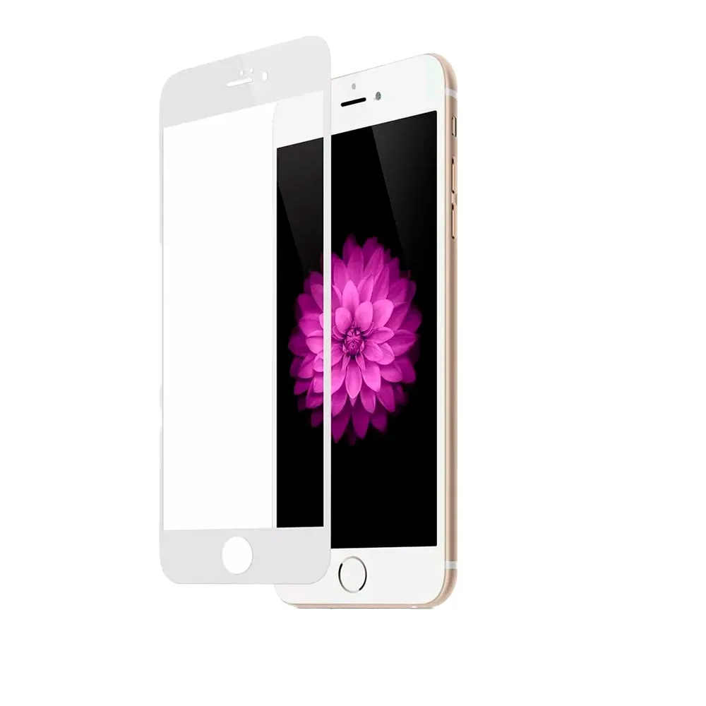 Защитное стекло 3D для Apple iPhone 7 Plus / 8 Plus, белая рамка