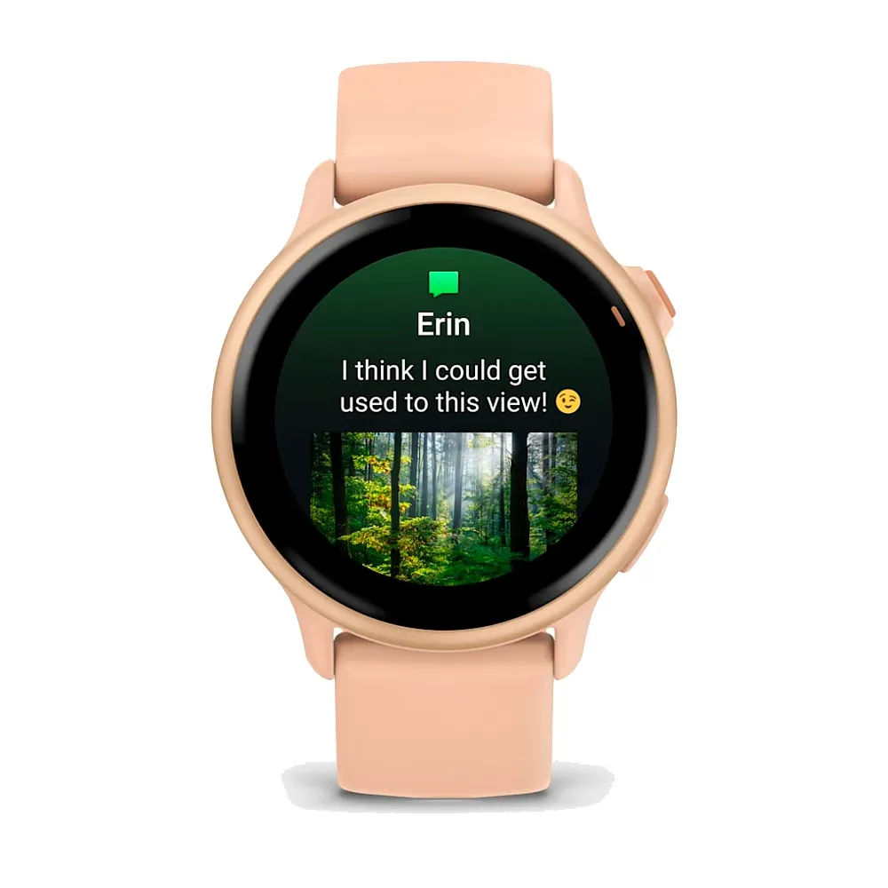 Умные часы Garmin Vivoactive 6, Metallic Pink Dawn with Pink Dawn Band (010-02985-03)