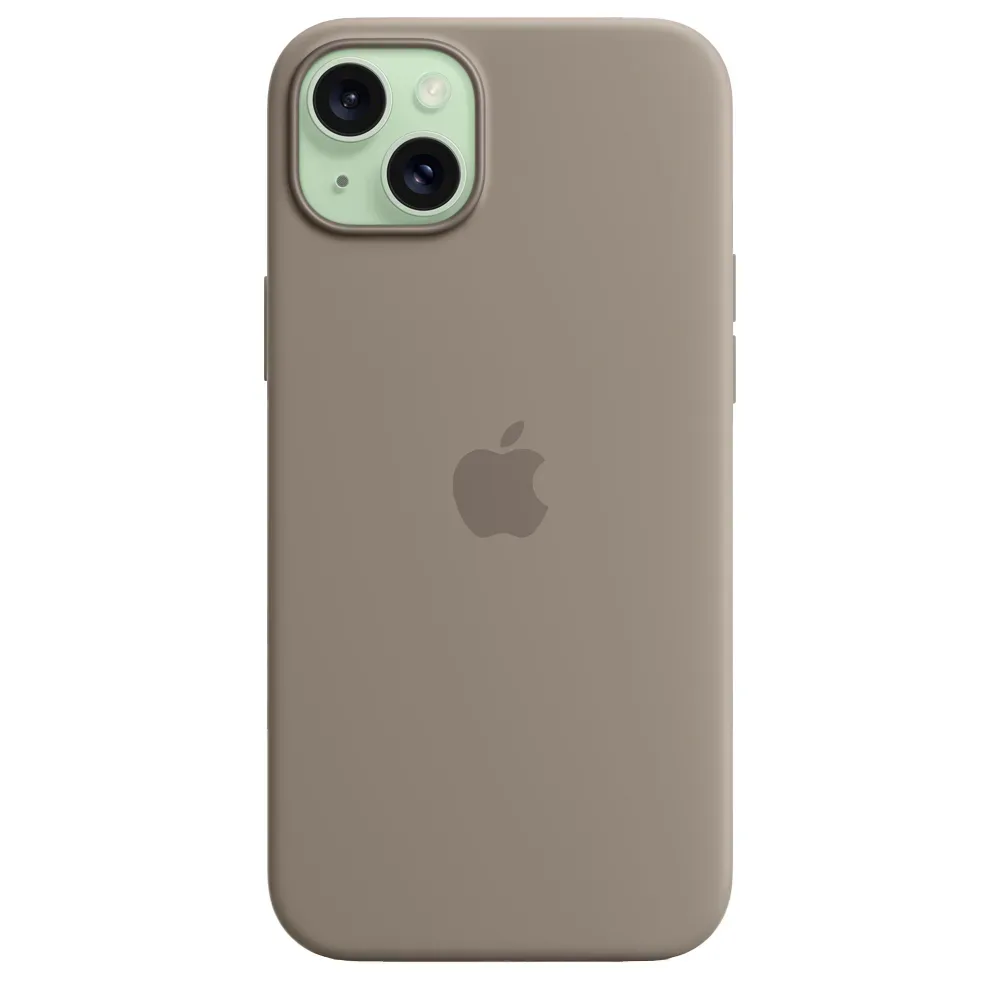 Силиконовый чехол с поддержкой MagSafe Apple Silicone Case для iPhone 15 Plus, Clay (Пепельно-коричневый)