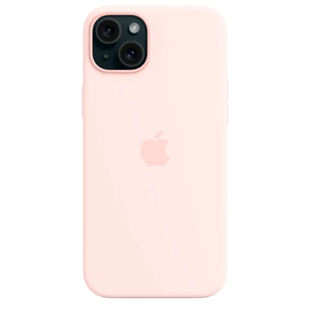 Силиконовый чехол с поддержкой MagSafe Apple Silicone Case для iPhone 15 Plus, Light Pink (Светло-розовый)