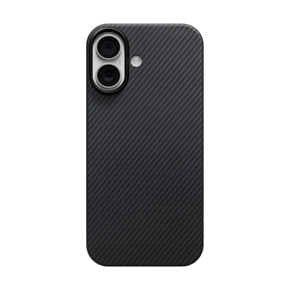 Чехол PITAKA Ultra-Slim Case для Apple iPhone 17 (PitaTap) MagSafe, Black/Gray