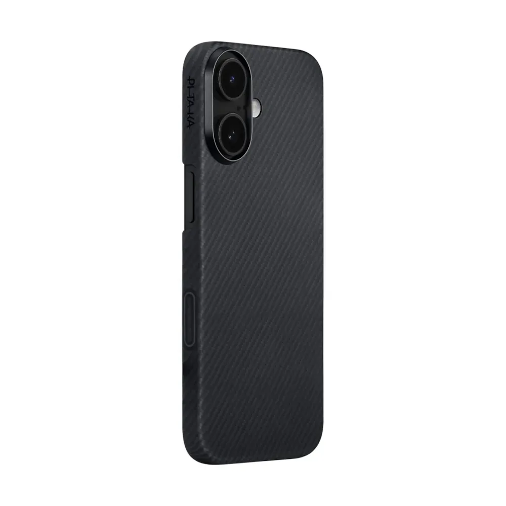 Чехол PITAKA Ultra-Slim Case для Apple iPhone 17 (PitaTap) MagSafe, Black/Gray