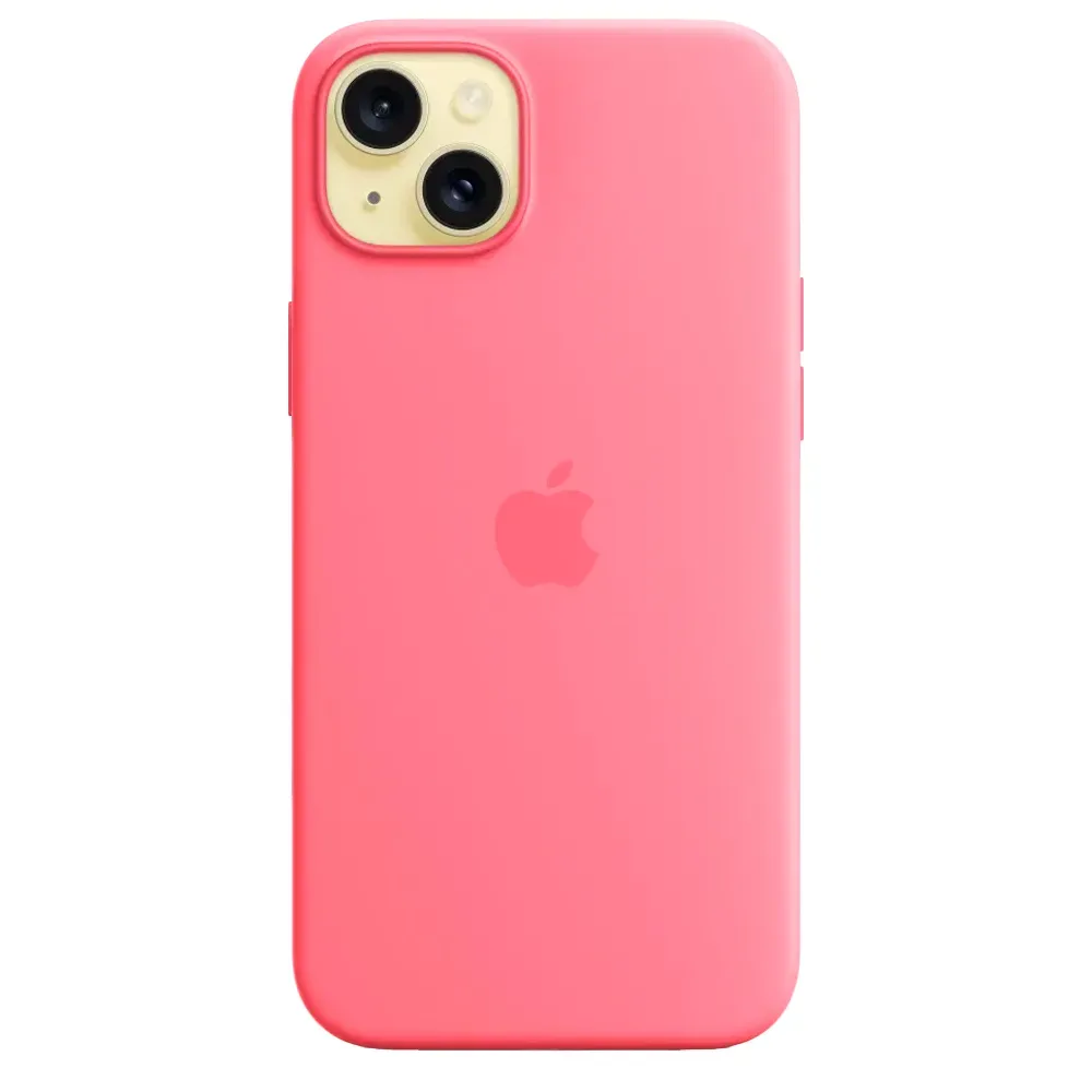 Силиконовый чехол с поддержкой MagSafe Apple Silicone Case для iPhone 15 Plus, Pink (Розовый)