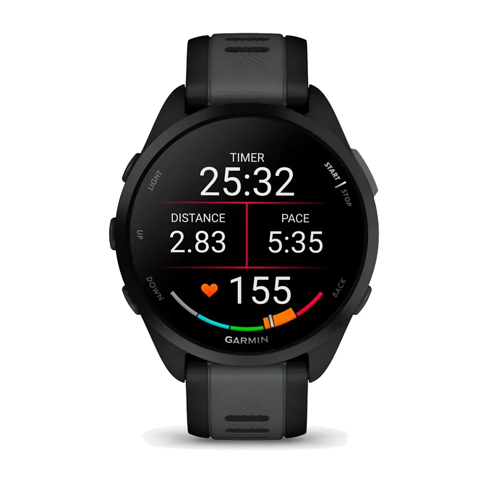 Умные часы Garmin Forerunner 165, Black/Slate Gray (010-02863-AC)