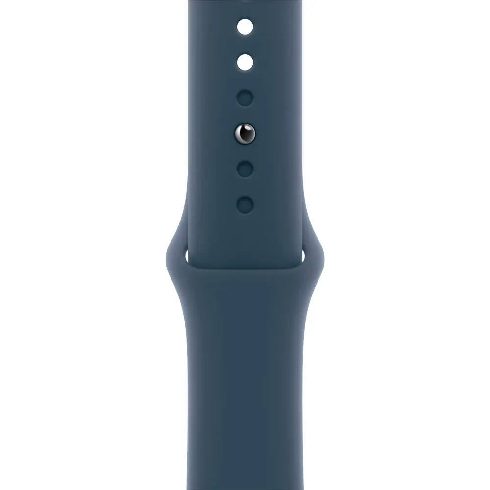 Умные часы Apple Watch SE 2 (2023) GPS, 40mm, Aluminium Case with Sport Band S/M, Silver/Storm Blue (Серебристый/синий)
