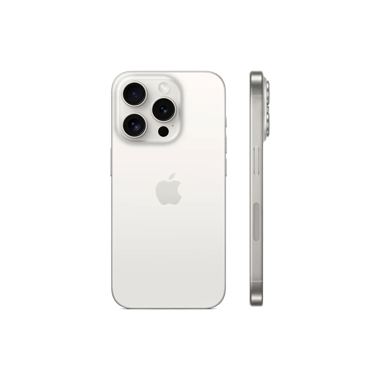 Смартфон Apple iPhone 15 Pro 128GB eSIM, White Titanium (Белый)