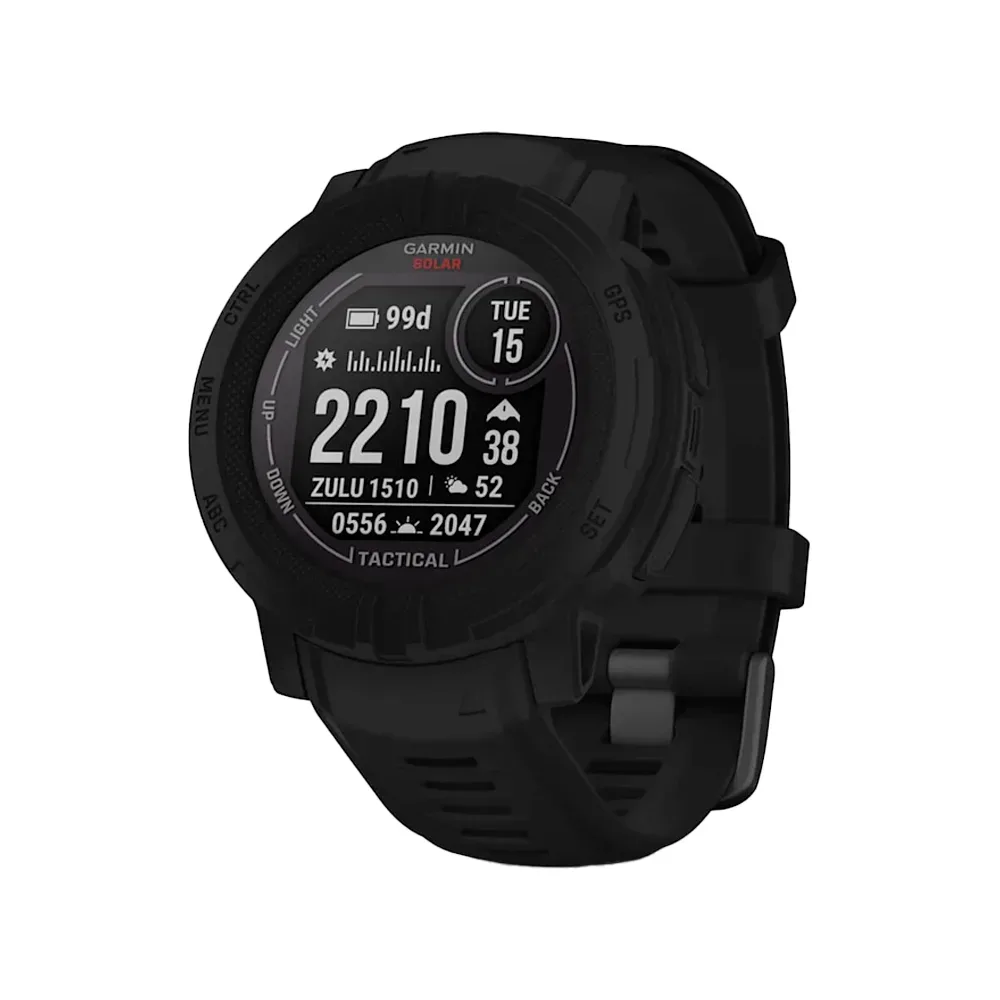 Умные часы Garmin Instinct 2, 45mm, Solar Tactical Black (010-02627-03)