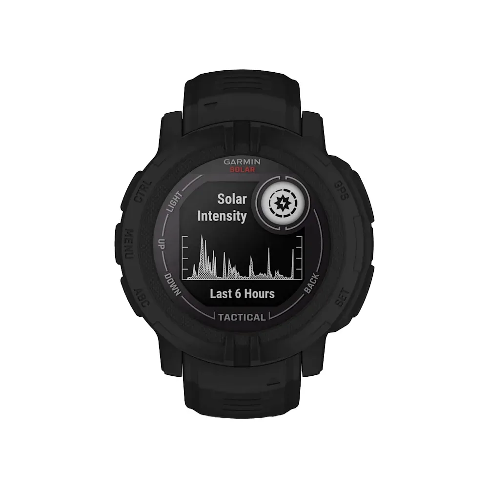 Умные часы Garmin Instinct 2, 45mm, Solar Tactical Black (010-02627-03)