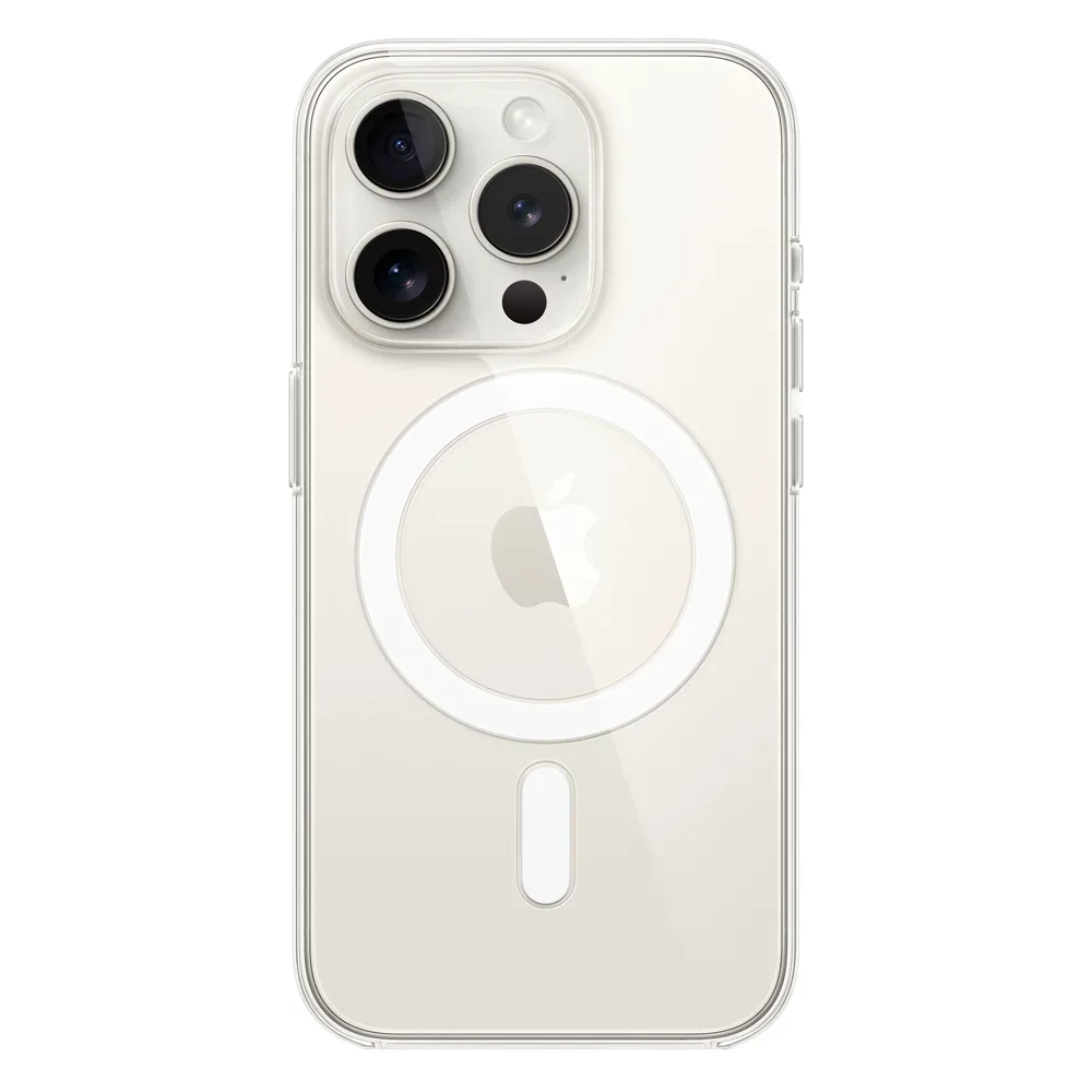 Прозрачный чехол с поддержкой MagSafe Apple Clear Case для iPhone 15 Pro