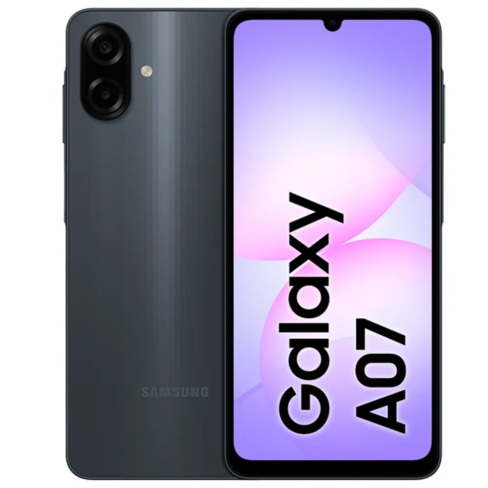 Смартфон Samsung Galaxy A07, 4/64GB, Black (Черный)