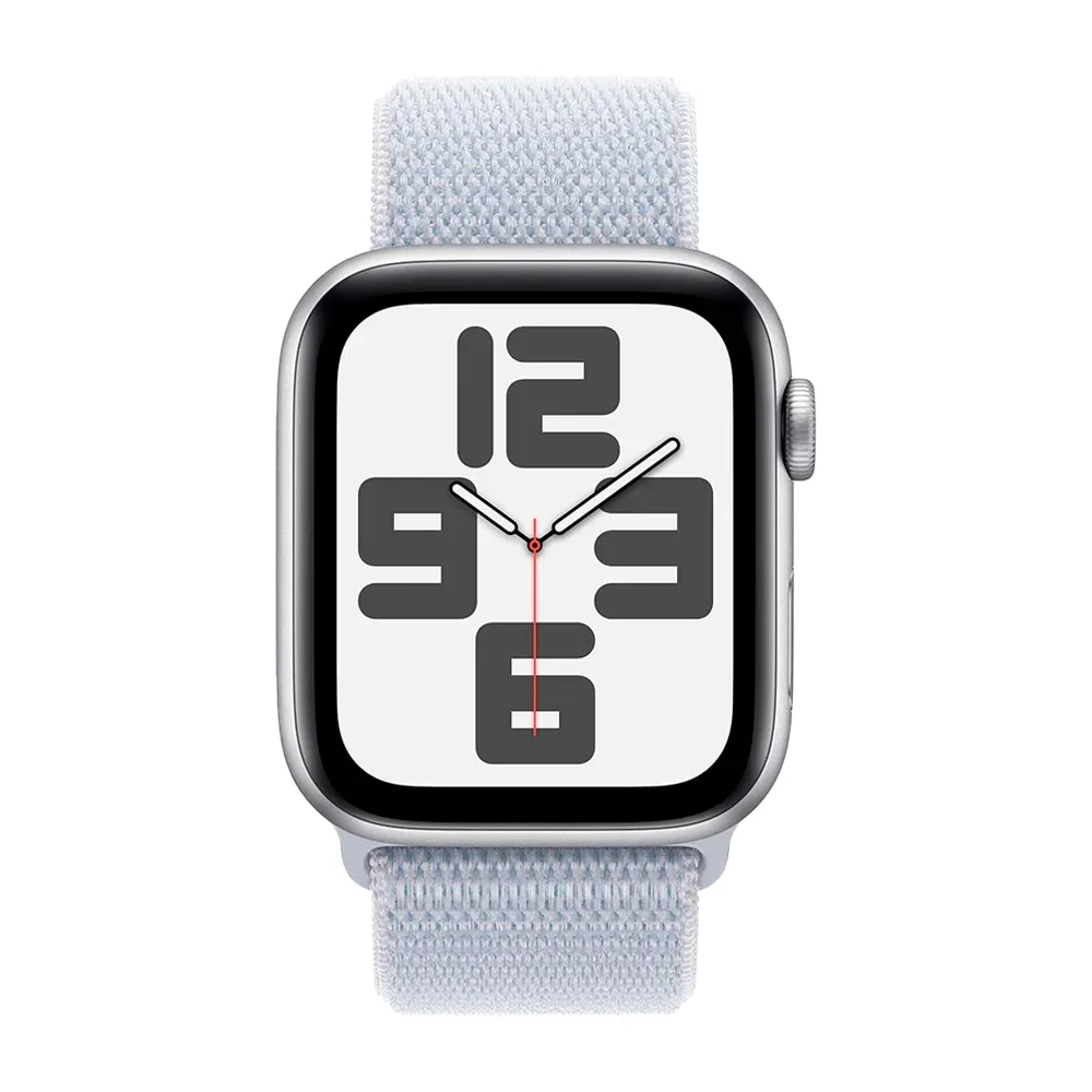 Умные часы Apple Watch SE 2 (2024) GPS, 44mm, Silver Aluminium Case with Sport Loop, Blue Cloud (Серебристый)