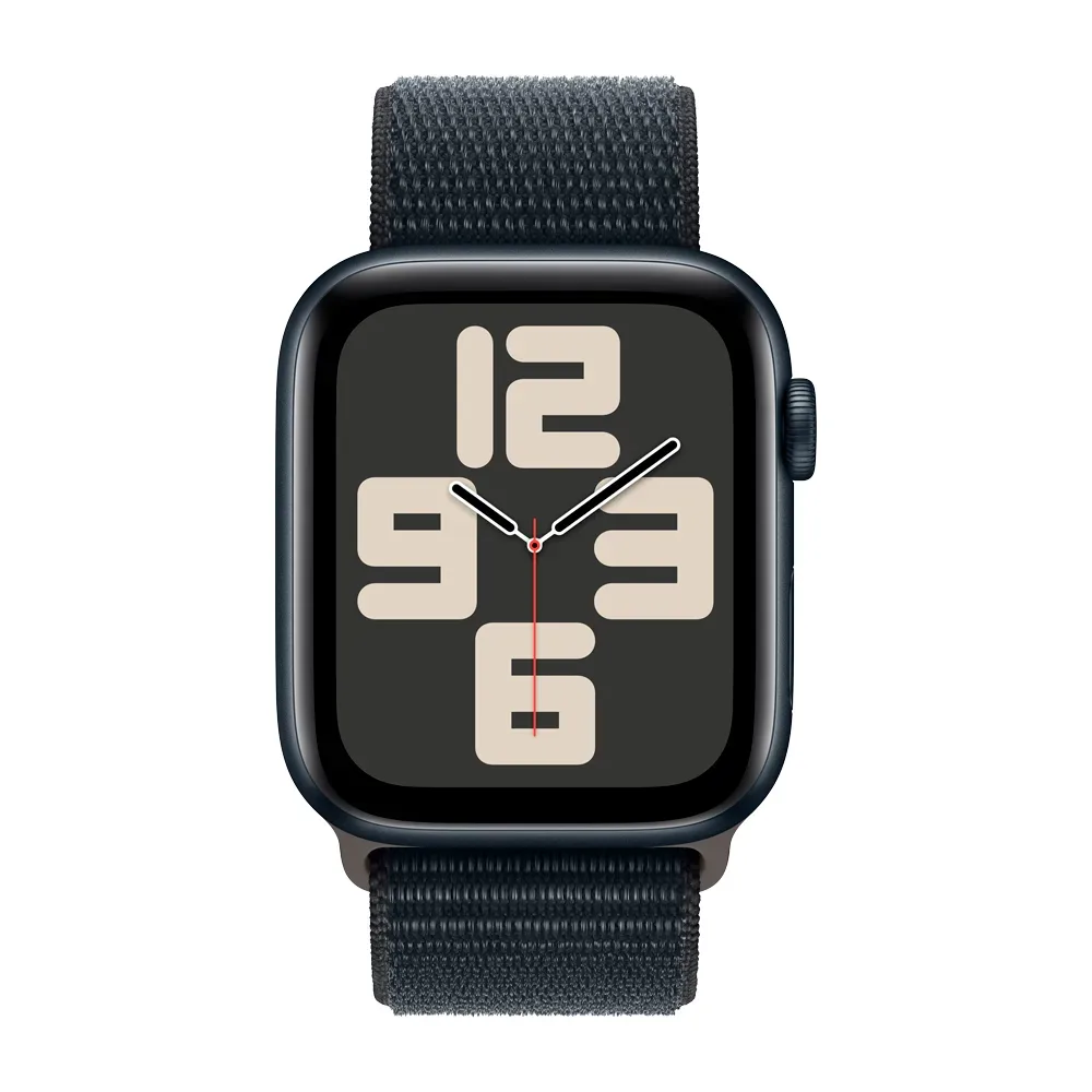 Умные часы Apple Watch SE 2 (2024) GPS, 44mm, Midnight Aluminium Case with Sport Loop, Ink (Темная ночь)