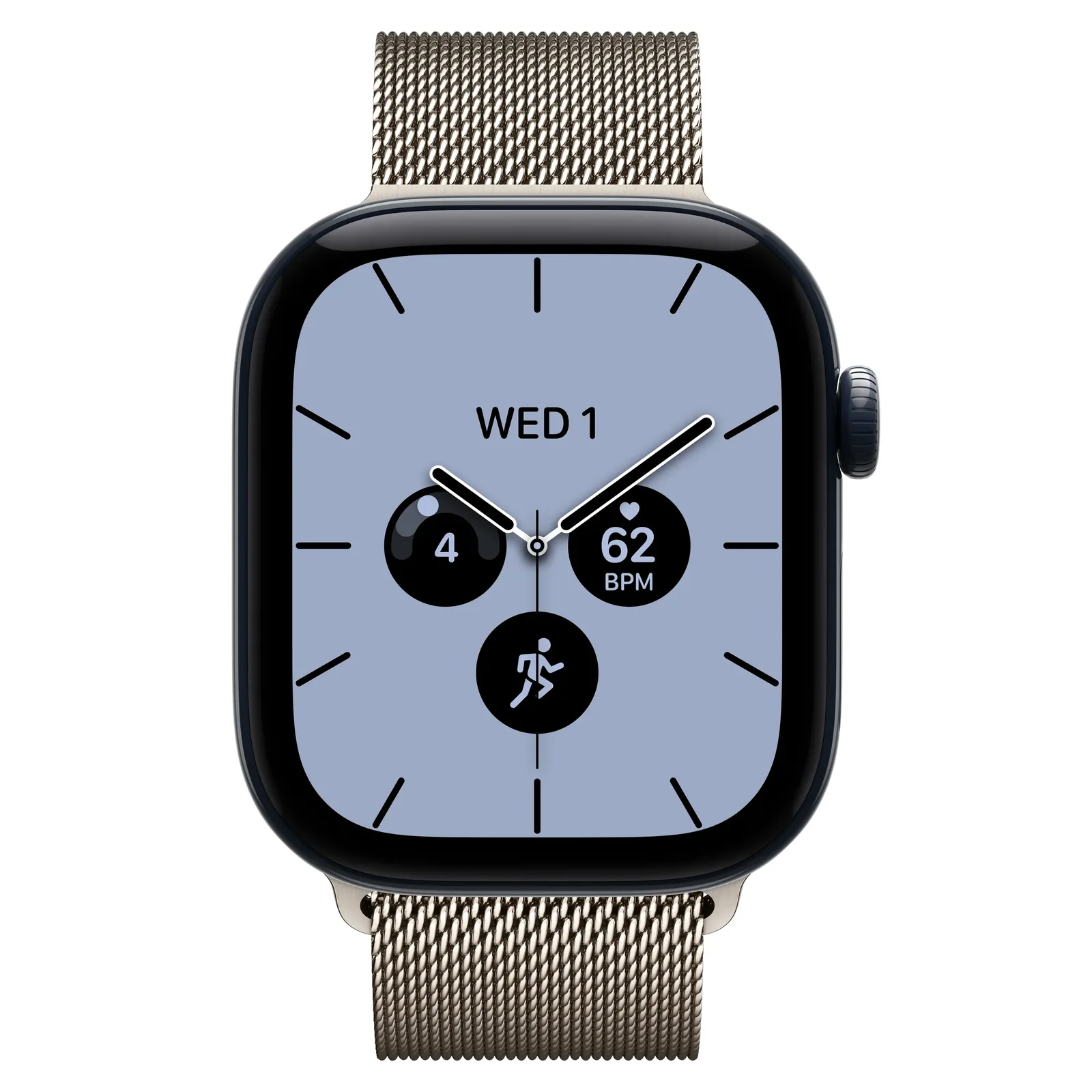 Умные часы Apple Watch Series 12 GPS + Cellular, 42mm, Night Blue Ceramic Case with Natural Milanese Loop