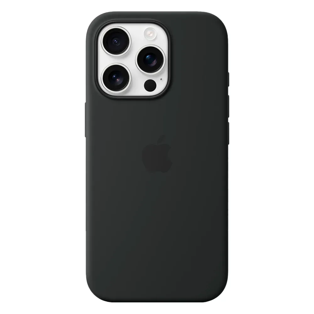 Силиконовый чехол с поддержкой MagSafe Apple Silicone Case для iPhone 16 Pro, Black (Черный)