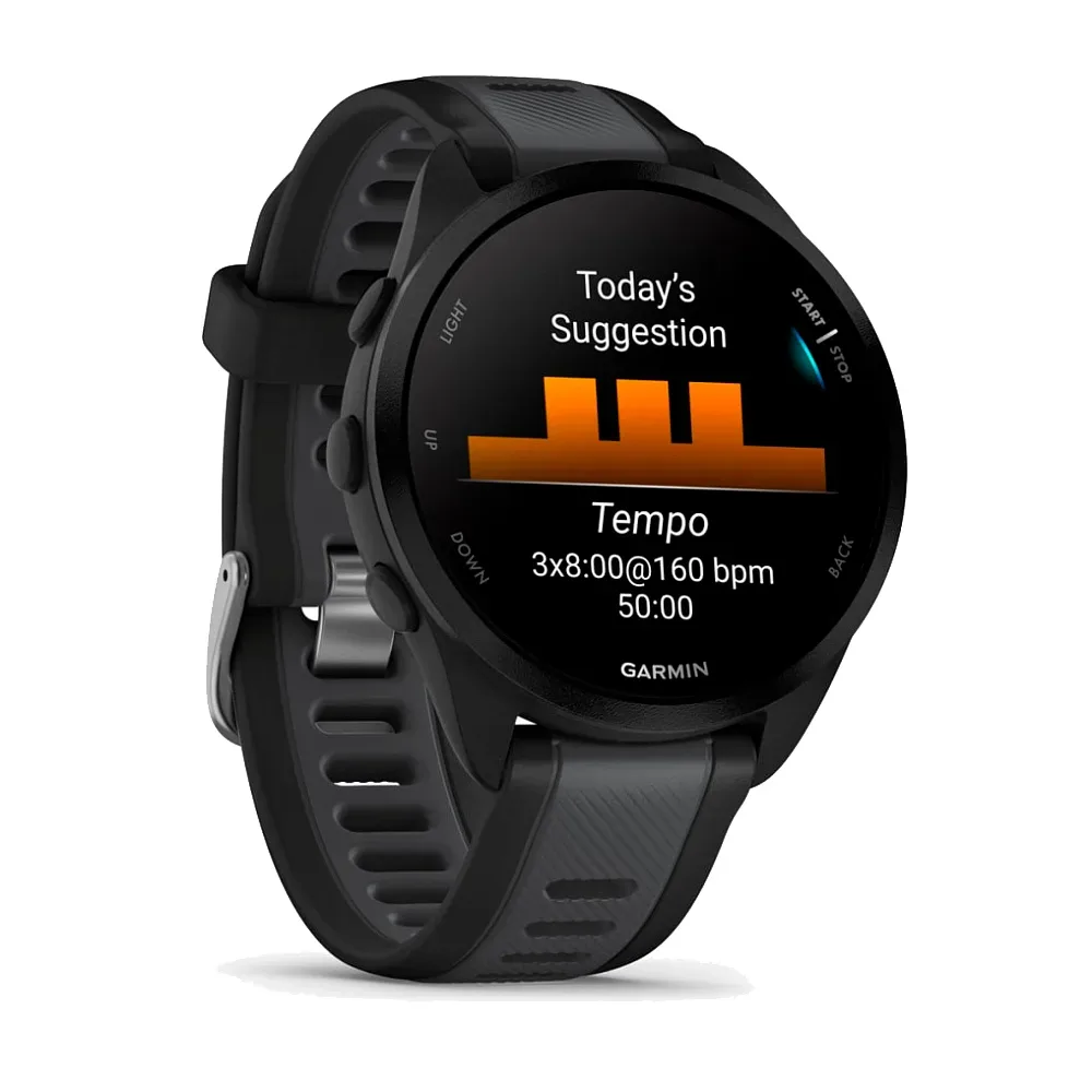 Умные часы Garmin Forerunner 165 Music, Black/Slate Gray (010-02863-B0)