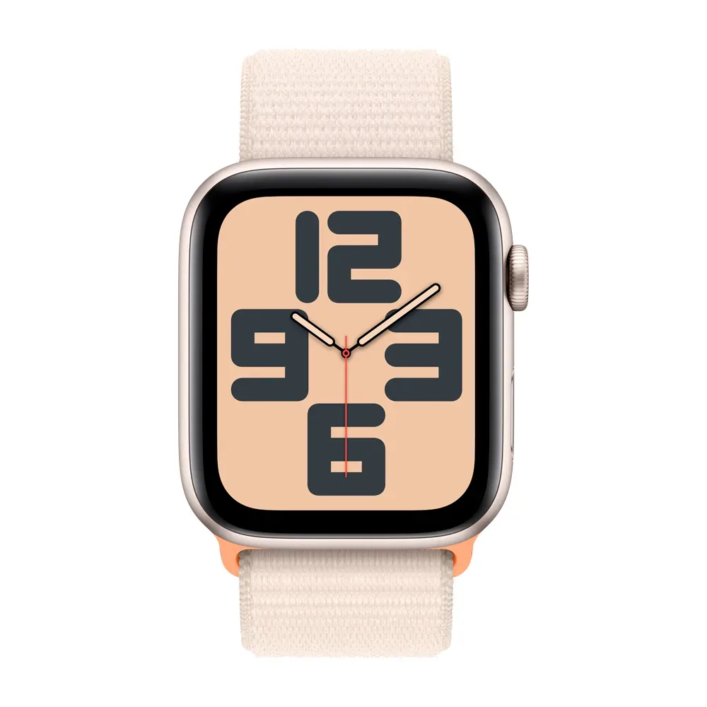 Умные часы Apple Watch SE 2 (2023) GPS, 44mm, Aluminium Case with Sport Loop, Starlight (Сияющая звезда)