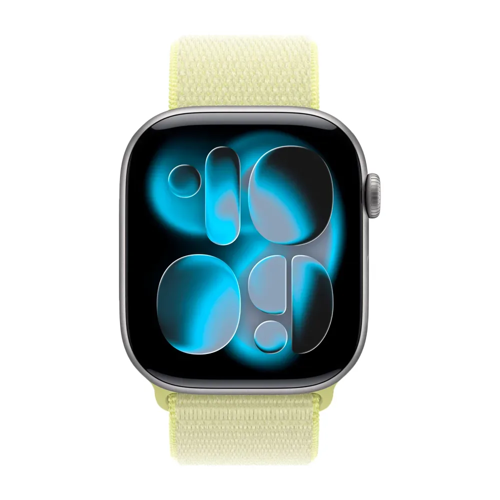 Умные часы Apple Watch Series 11 GPS, 46mm, Space Gray Aluminium Case with Neon Yellow Sport Loop