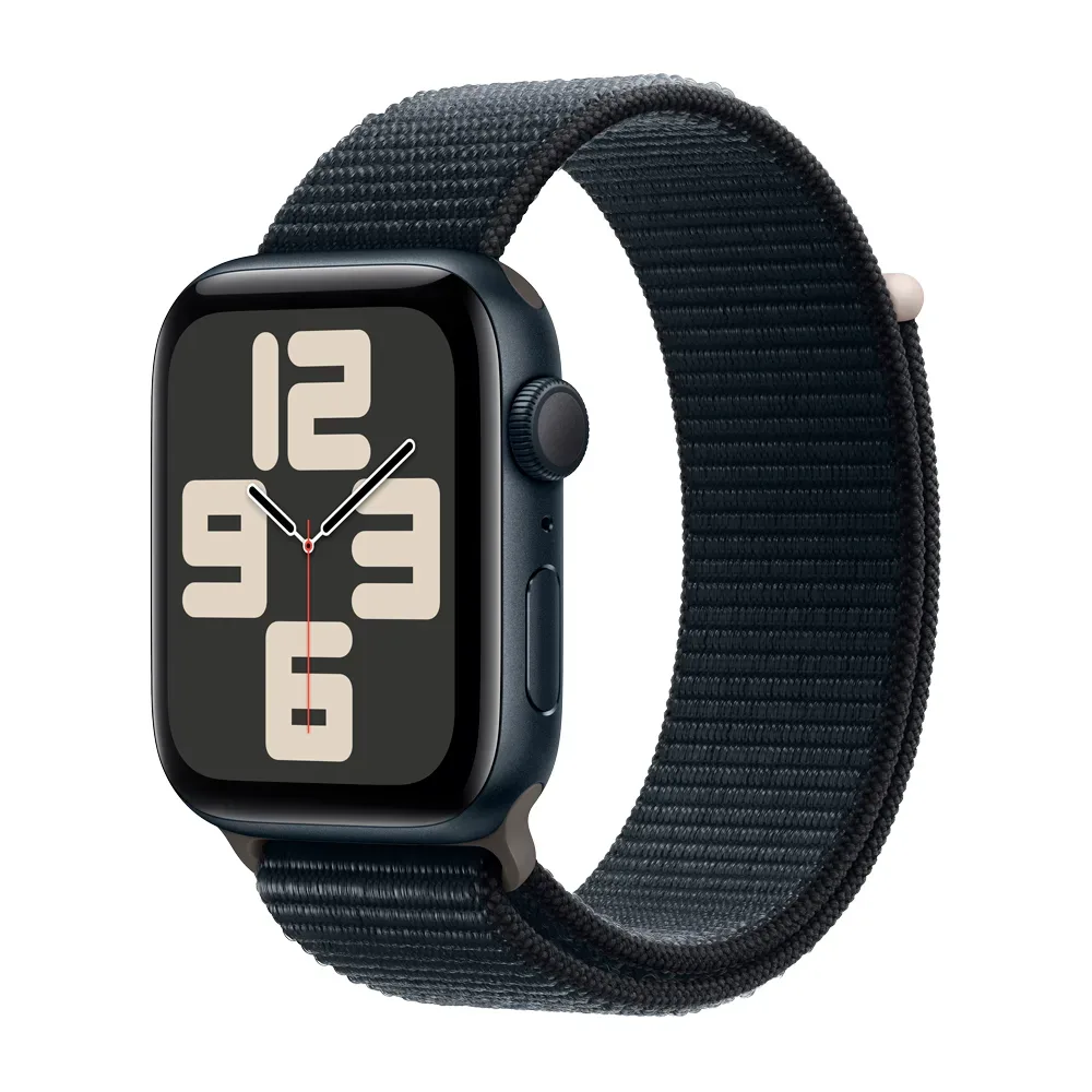 Умные часы Apple Watch SE 2 (2023) GPS, 44mm, Aluminium Case with Sport Loop, Midnight (Тёмная ночь)