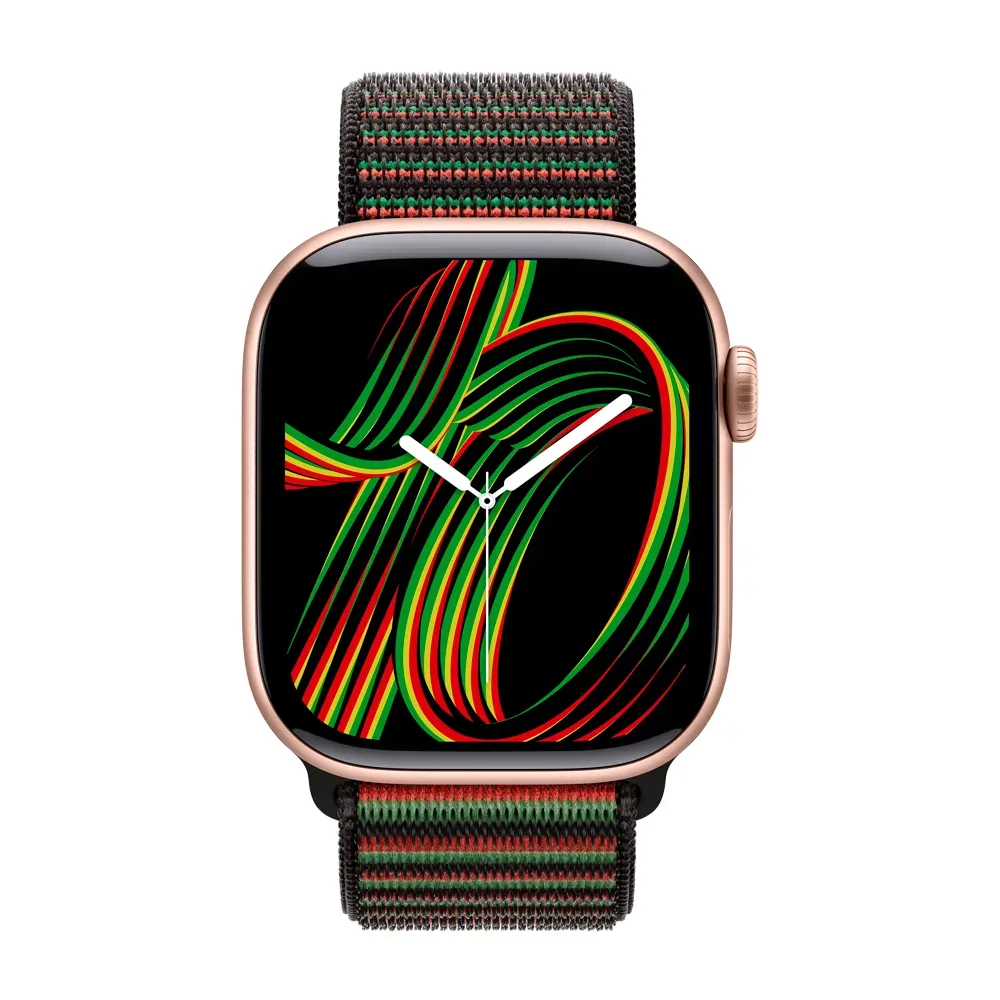 Умные часы Apple Watch Series 11 GPS, 42mm, Rose Gold Aluminium Case with Black Unity Sport Loop