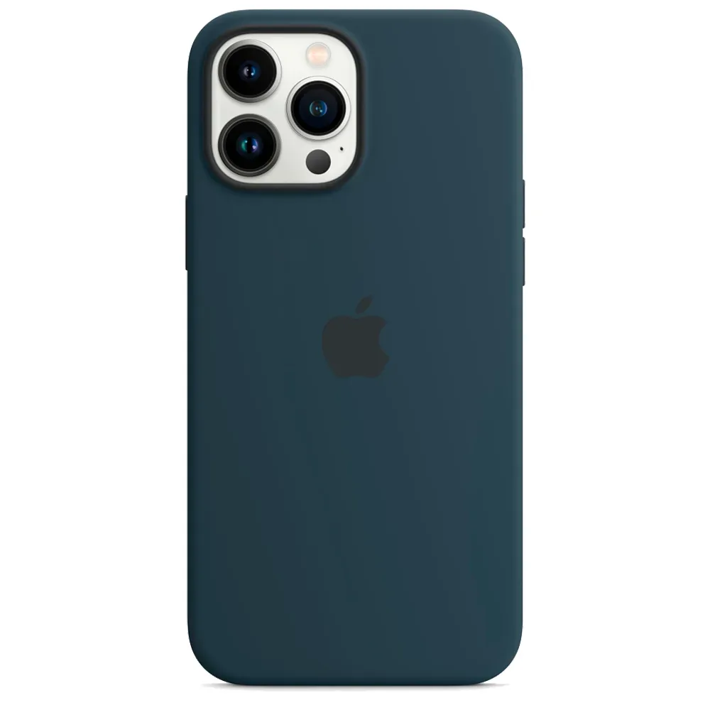 Силиконовый чехол с поддержкой MagSafe Apple Silicone Case для iPhone 13 Pro Max, Abyss Blue (Синий омут)