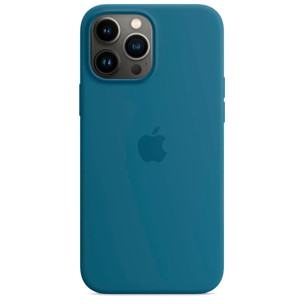 Силиконовый чехол с поддержкой MagSafe Apple Silicone Case для iPhone 13 Pro Max, Blue Jay (Полярная лазурь)